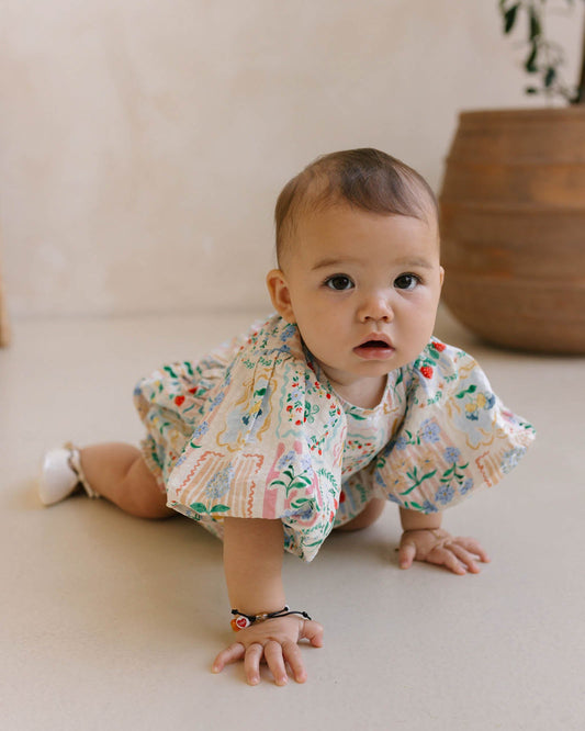 Walnut Melbourne Romper (Forget Me Not)