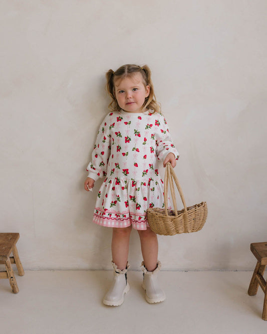 Walnut Melbourne Poppy Sweater Dress (Strawberries And Cream)