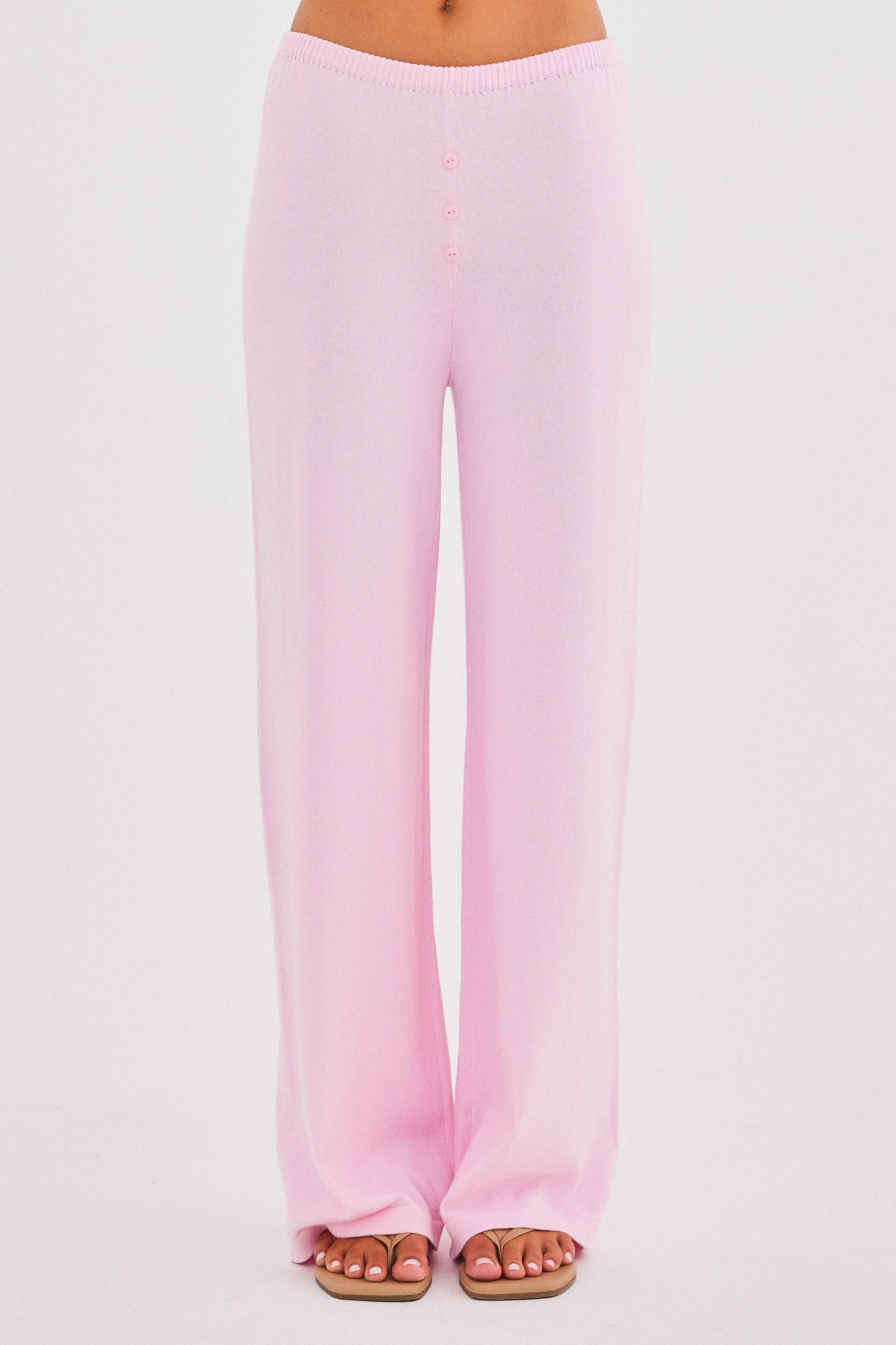 SNDYS AUGUST BUTTON PANTS (Pink)