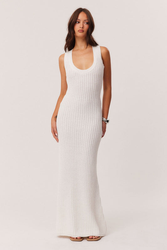 Image of Dresses. Productname: SNDYS DESIREE MAXI DRESS in White colour by brand - SNDYS