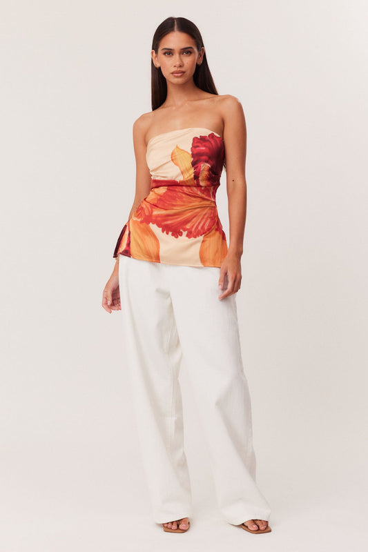 SNDYS CATTLEYA LONGLINE TOP (Floral)