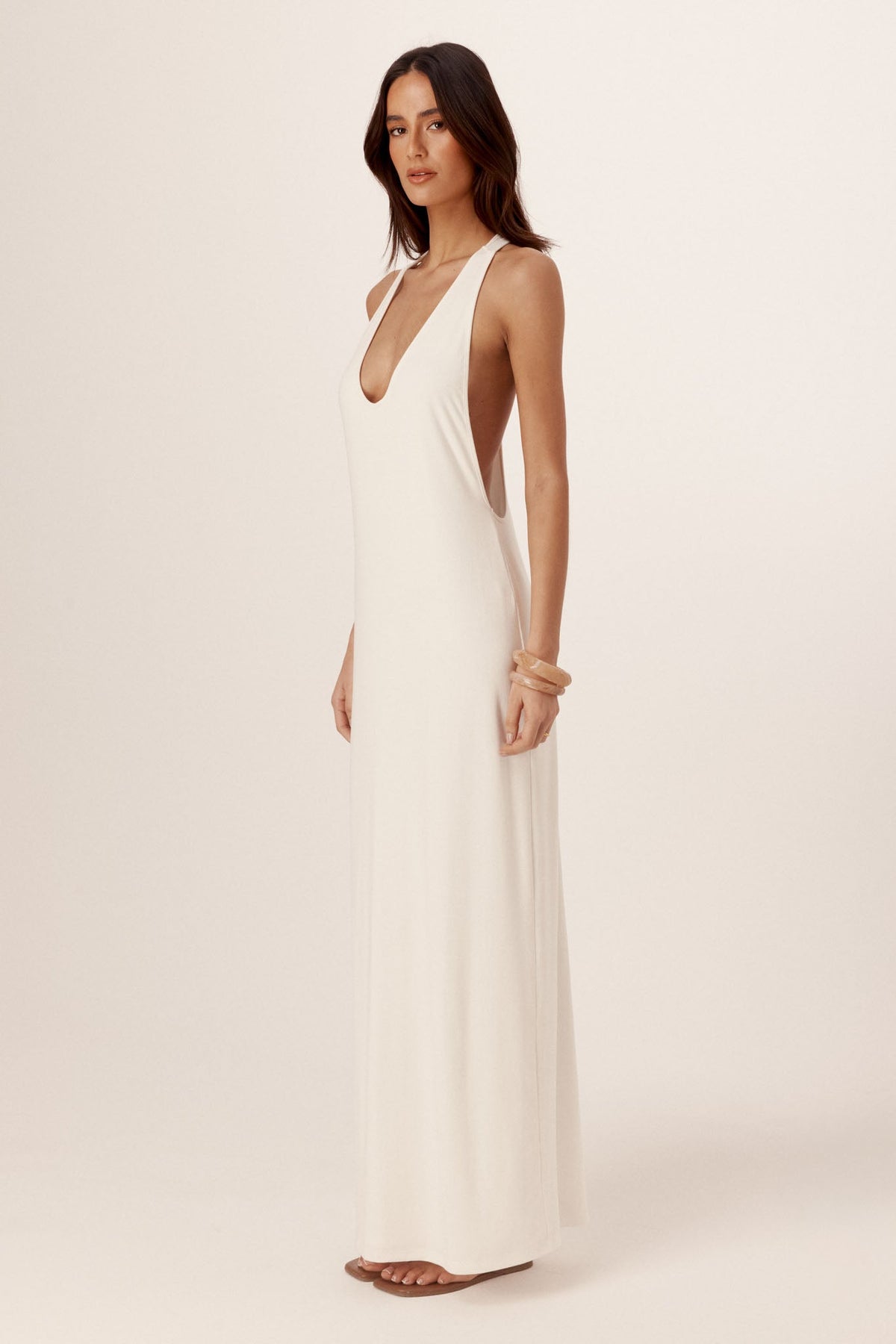 SNDYS RAVI MAXI DRESS (White)