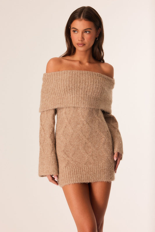 SNDYS WINNIE MINI DRESS (Oat Marle)