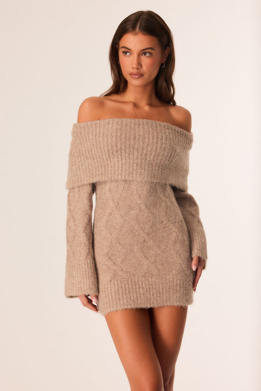 SNDYS WINNIE MINI DRESS (Oat Marle)