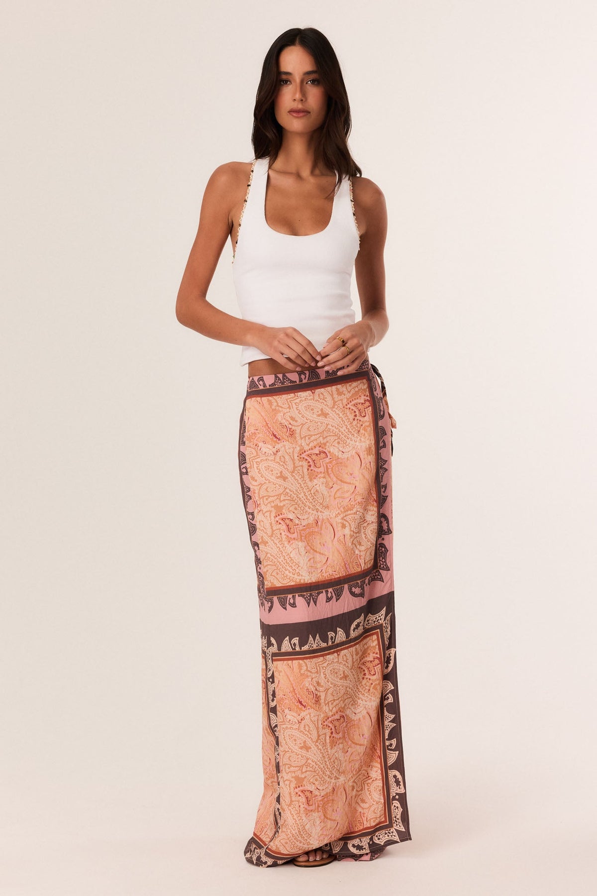SNDYS PAISLEE MAXI SKIRT (Paisley Print)