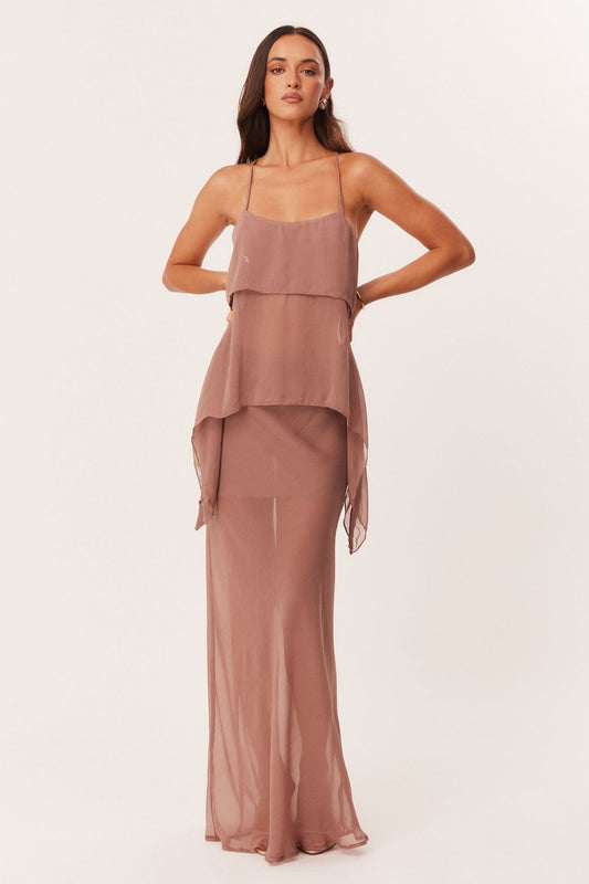 SNDYS TAMARA MAXI SKIRT (Mocha)