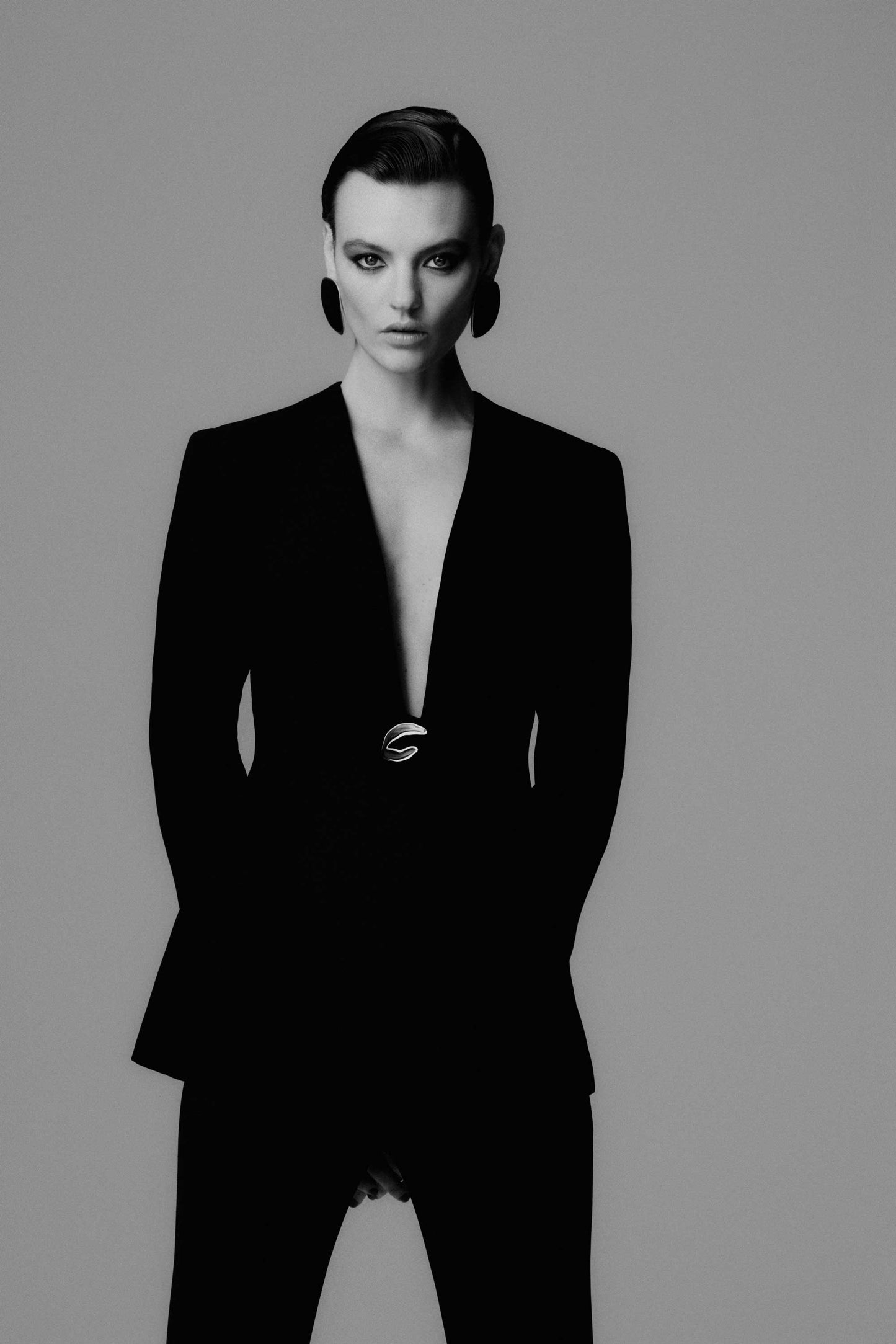 Carla Zampatti Crepe C Blazer (Black)