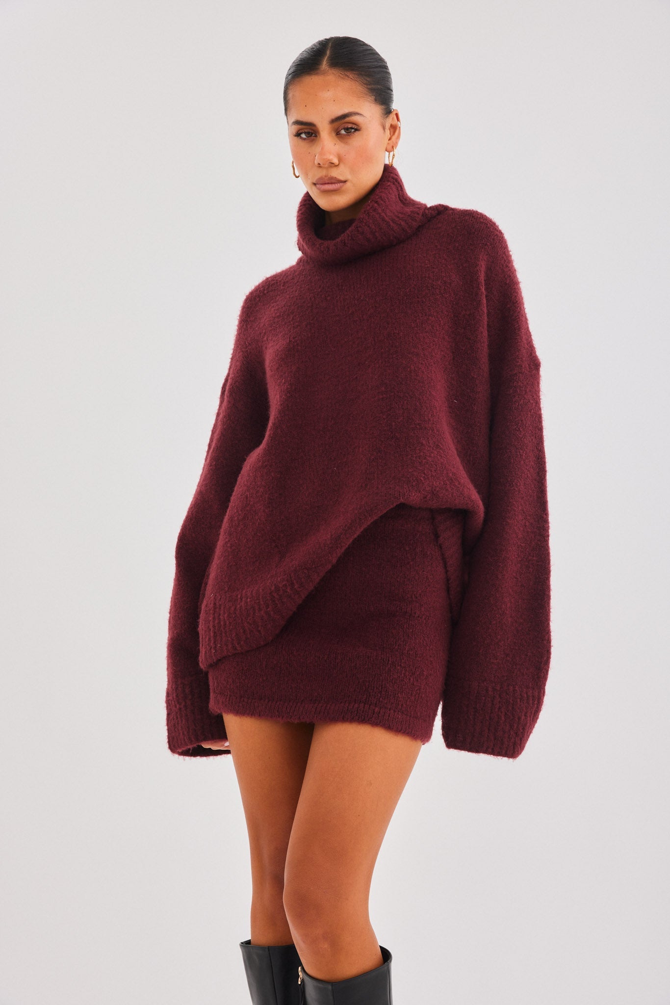 SNDYS WINNIE MINI SKIRT (Cherry)