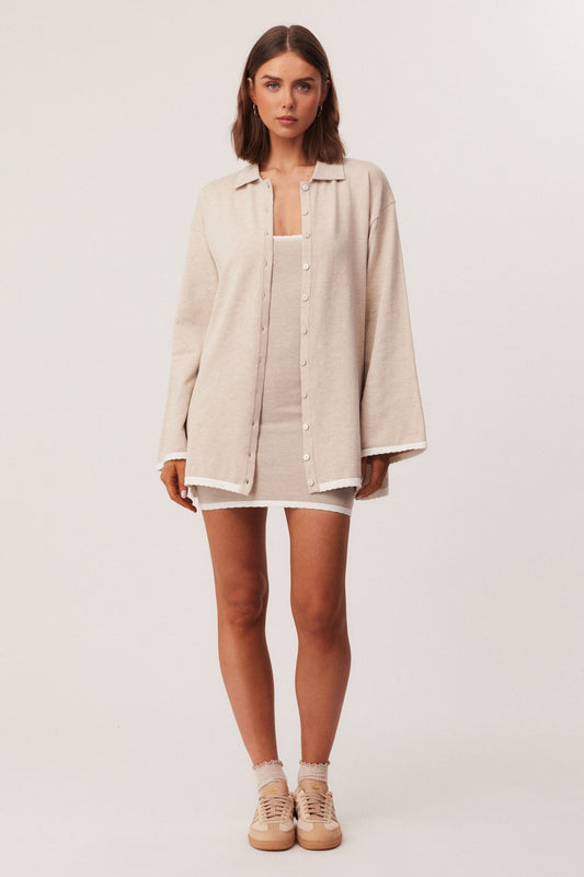 SNDYS CAMPBELL CARDIGAN (Beige Marl)