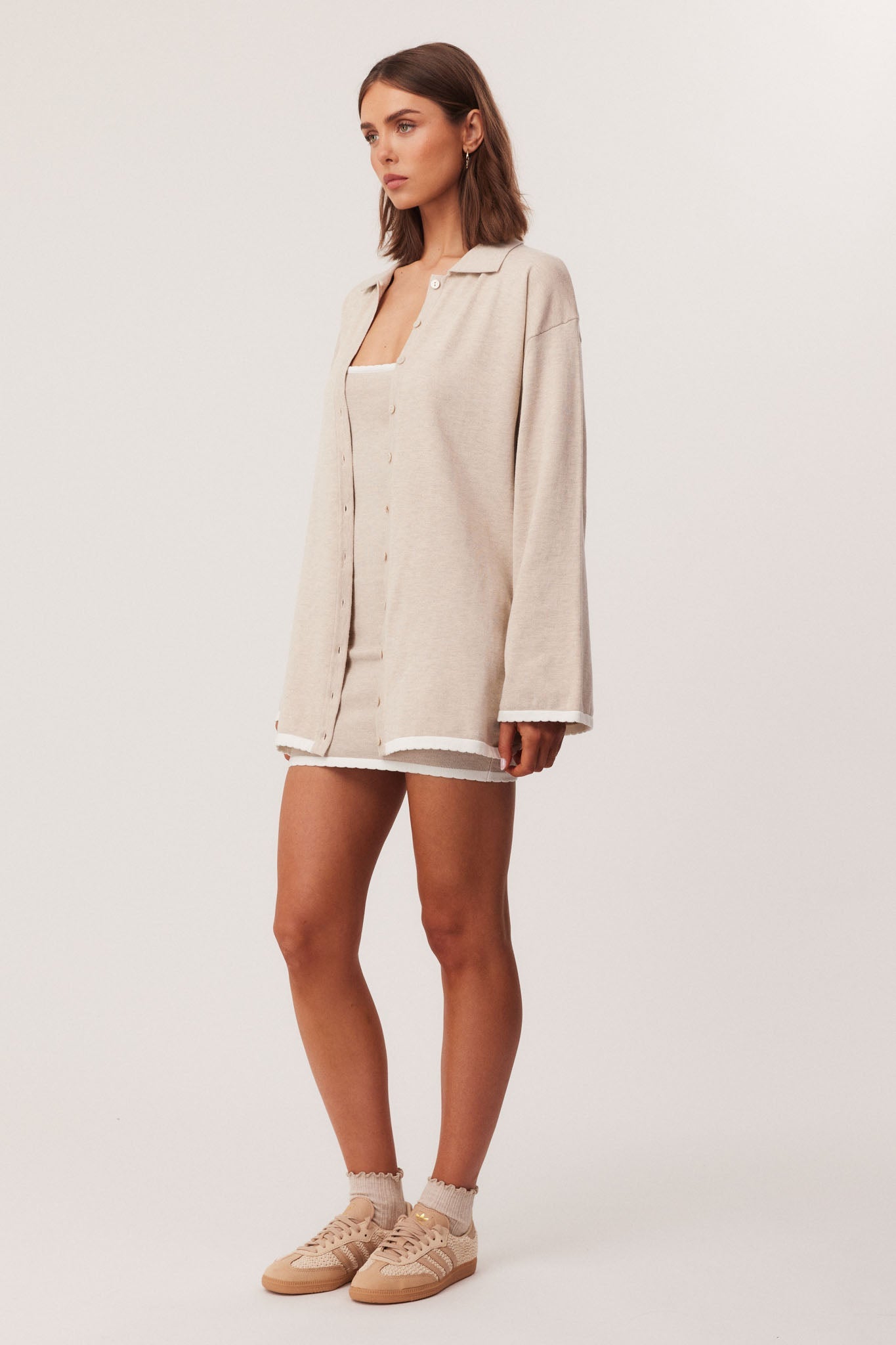 SNDYS CAMPBELL CARDIGAN (Beige Marl)