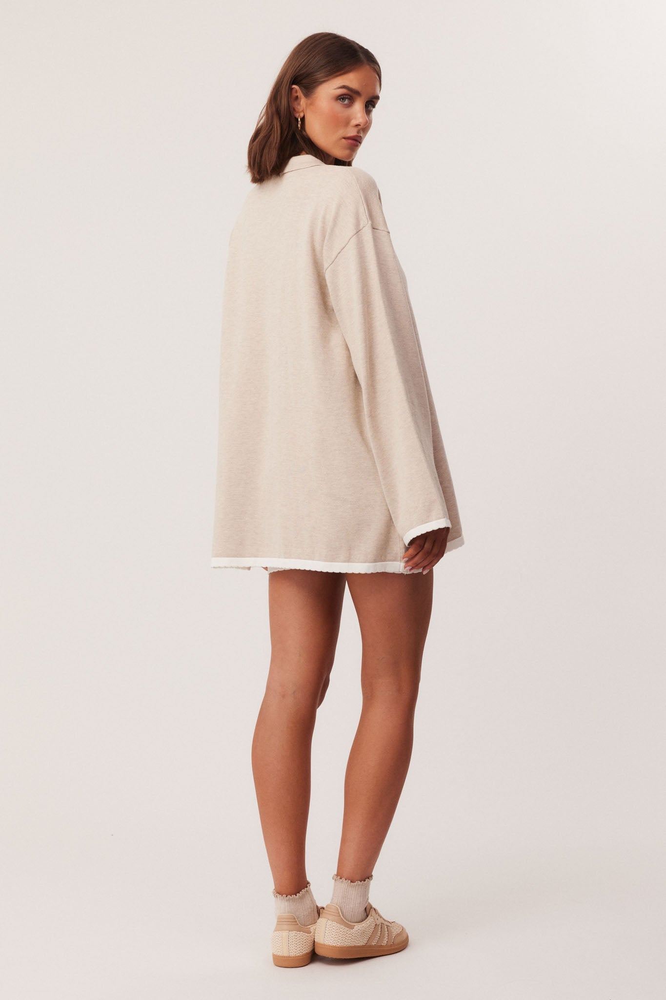 SNDYS CAMPBELL CARDIGAN (Beige Marl)