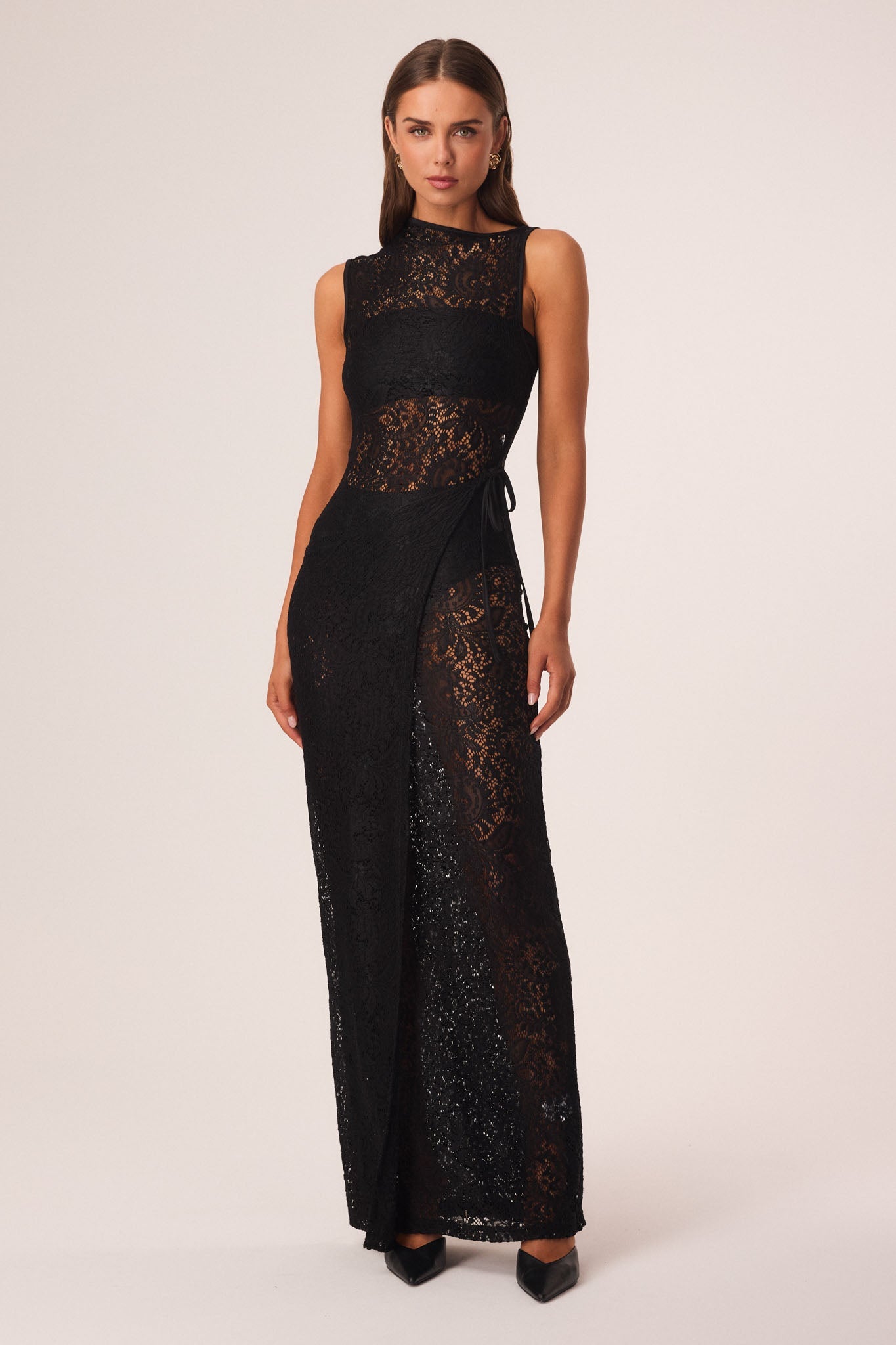 Image of Dresses. Productname: SNDYS KAVEN MAXI DRESS in Black colour by brand - SNDYS