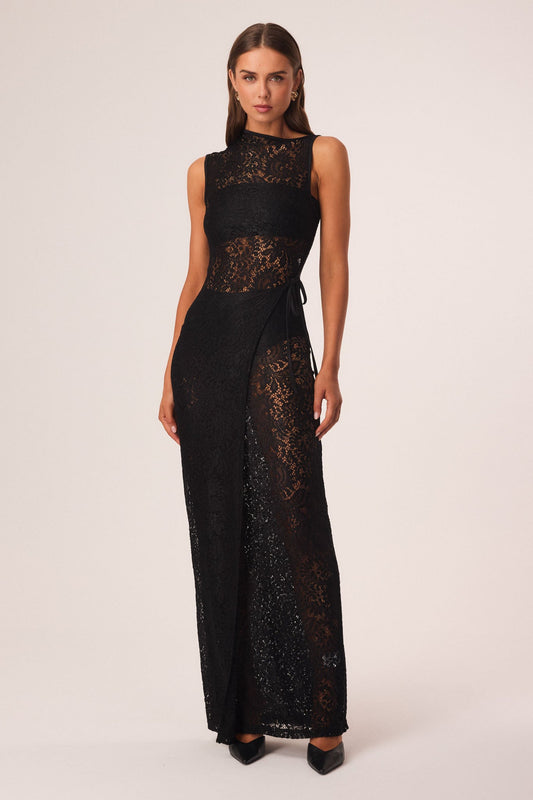 Image of Dresses. Productname: SNDYS KAVEN MAXI DRESS in Black colour by brand - SNDYS