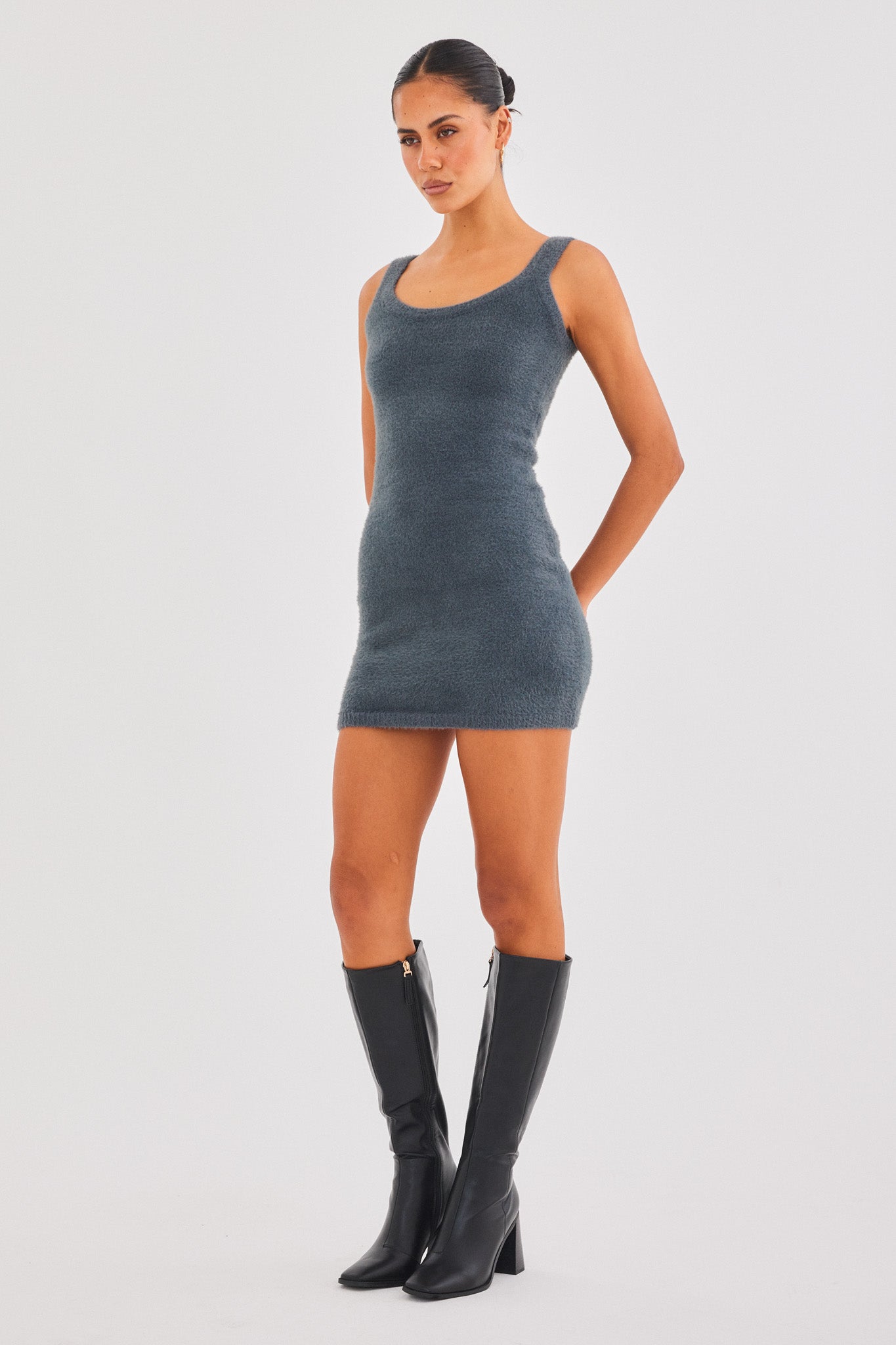 SNDYS KAILEY MINI DRESS (Slate)