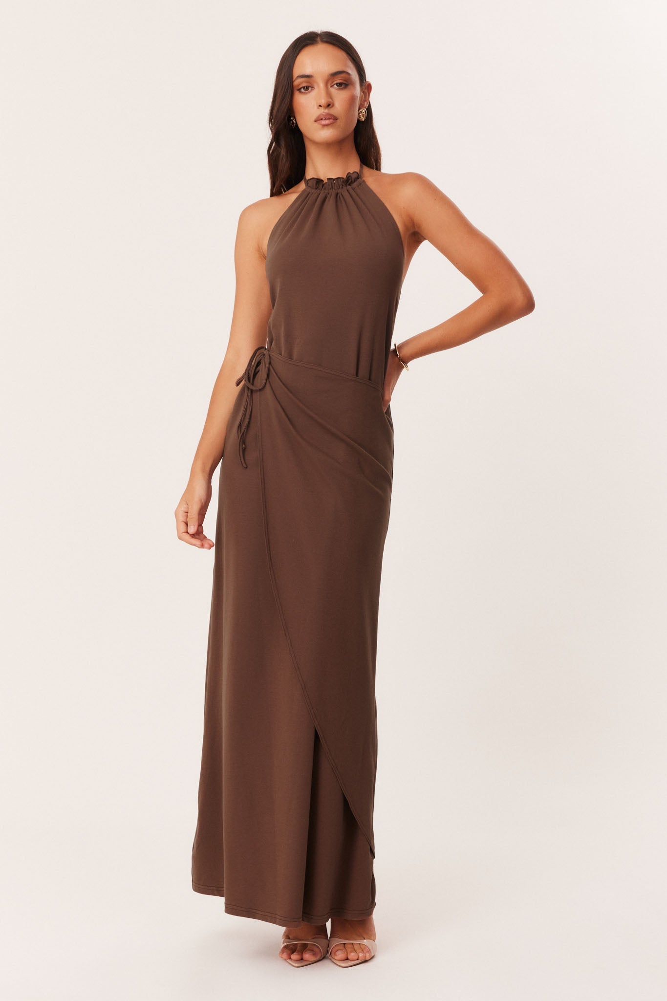 SNDYS POLLY MAXI DRESS (Mocha)
