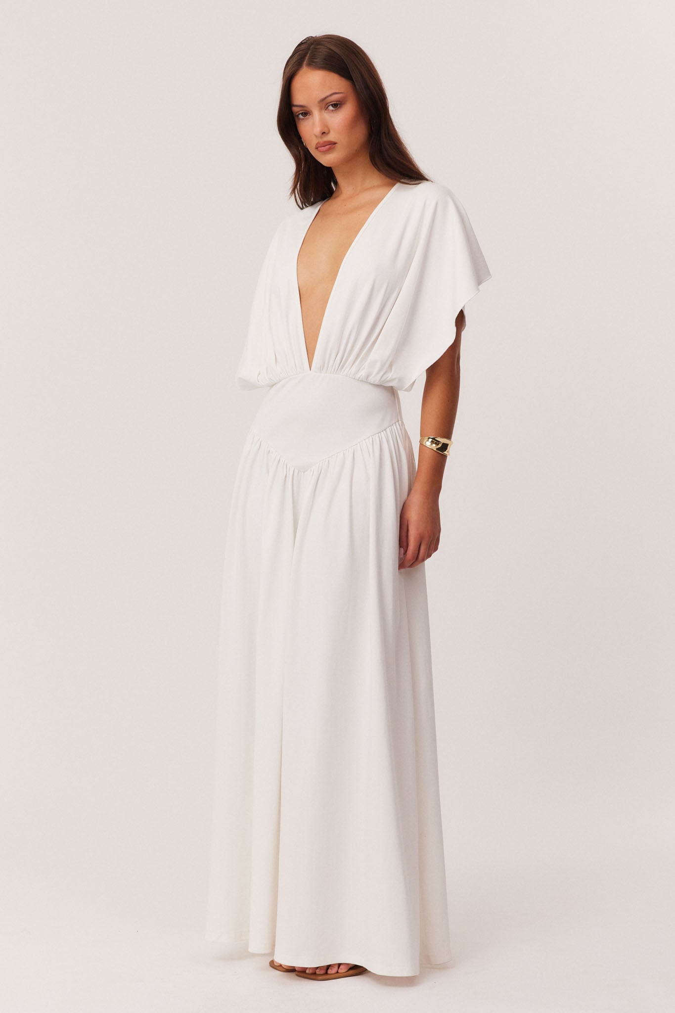 SNDYS HEINE MAXI DRESS (Off White)