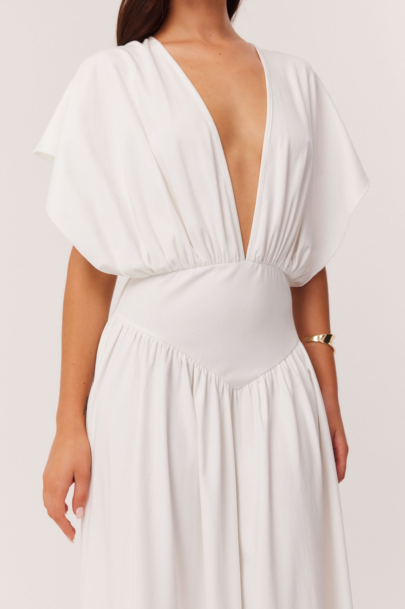 SNDYS HEINE MAXI DRESS (Off White)