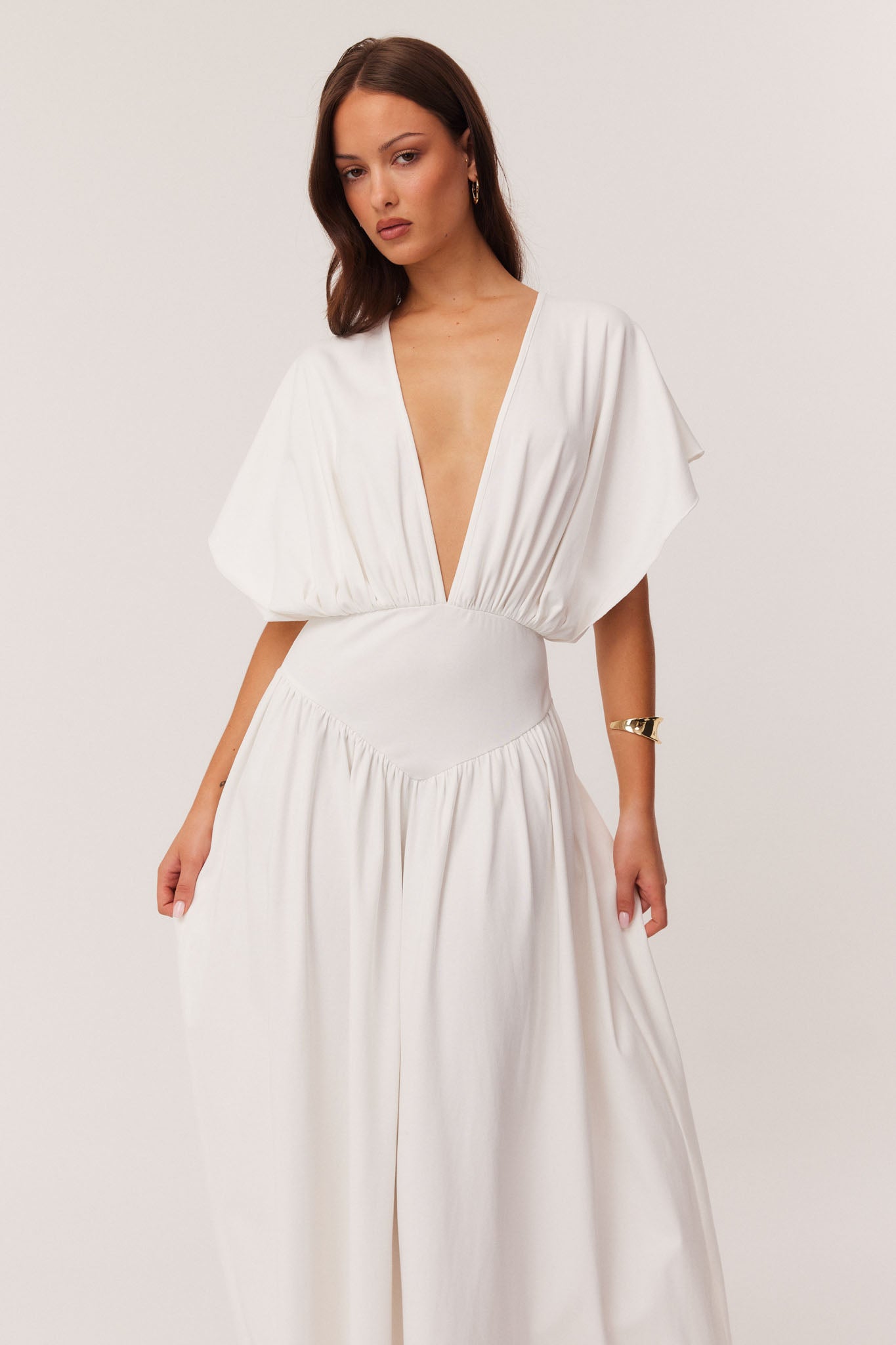 SNDYS HEINE MAXI DRESS (Off White)