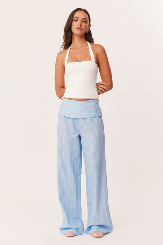 SNDYS EDIE PANTS (Blue Pinstripe)