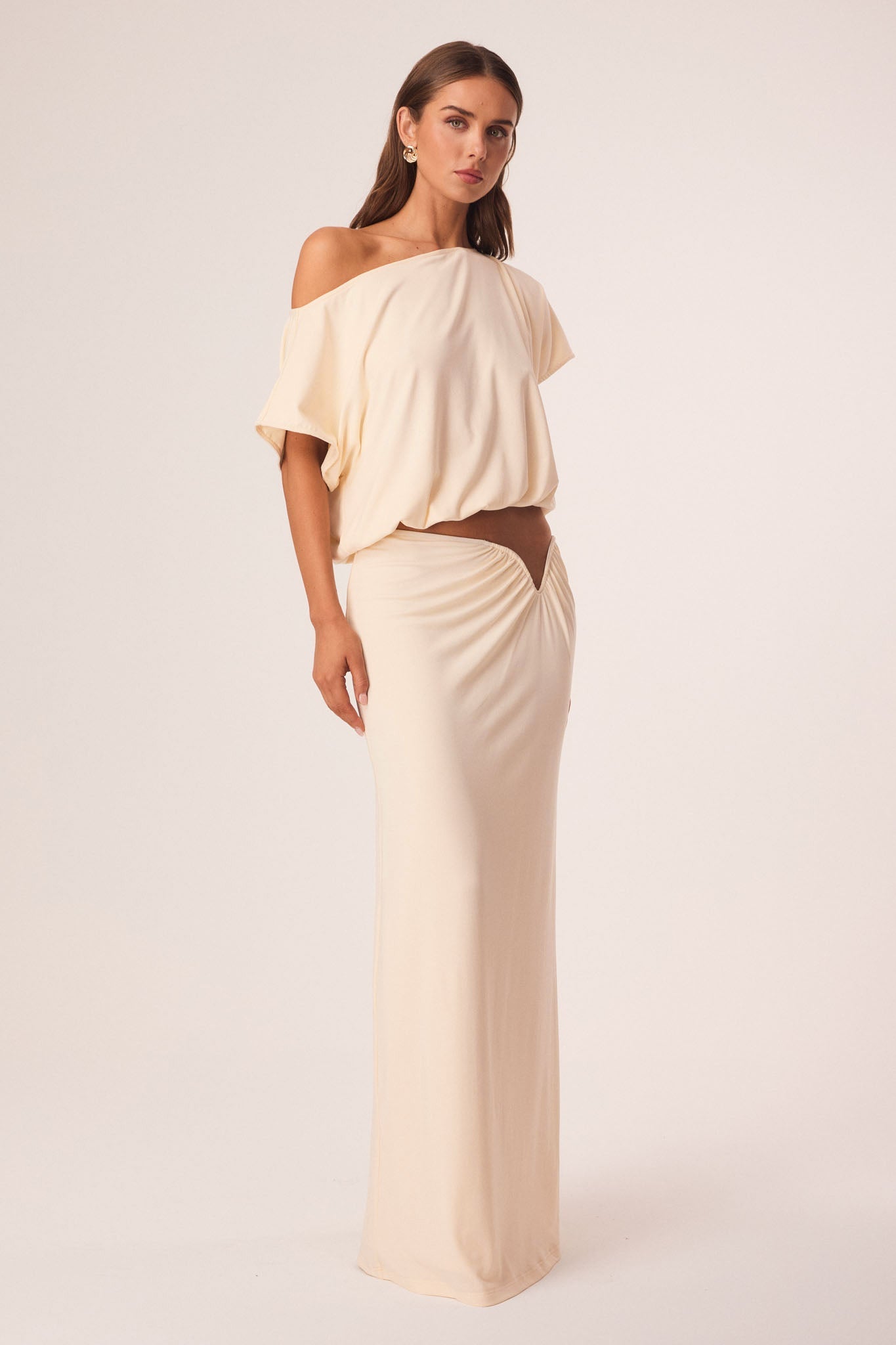 SNDYS ALIA MAXI SKIRT (Cream)