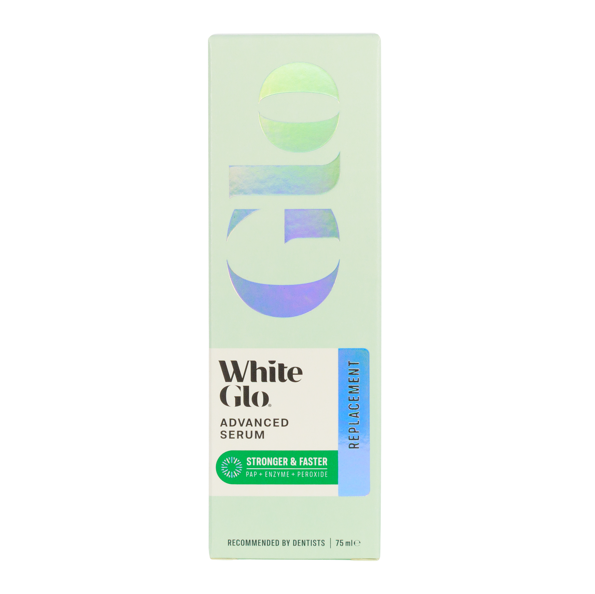 Image of Teeth Whiteners. Product name - Advanced Whitening Serum Refill Gel 75ml in colour by brand - White Glo