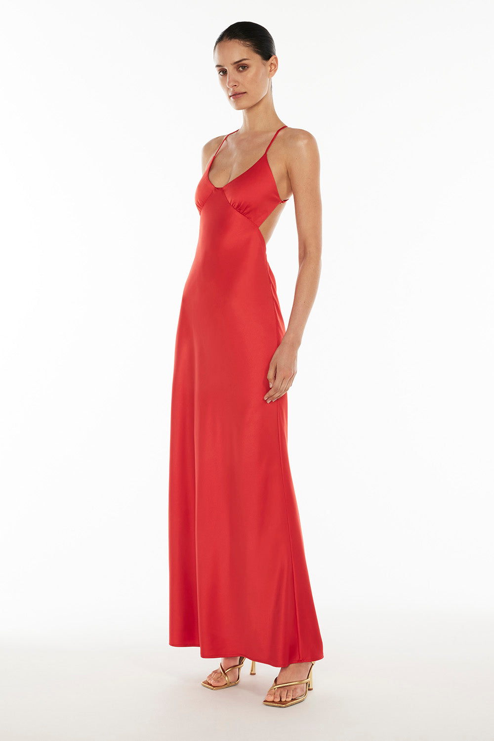 Saturation Point Slip Dress (Red)