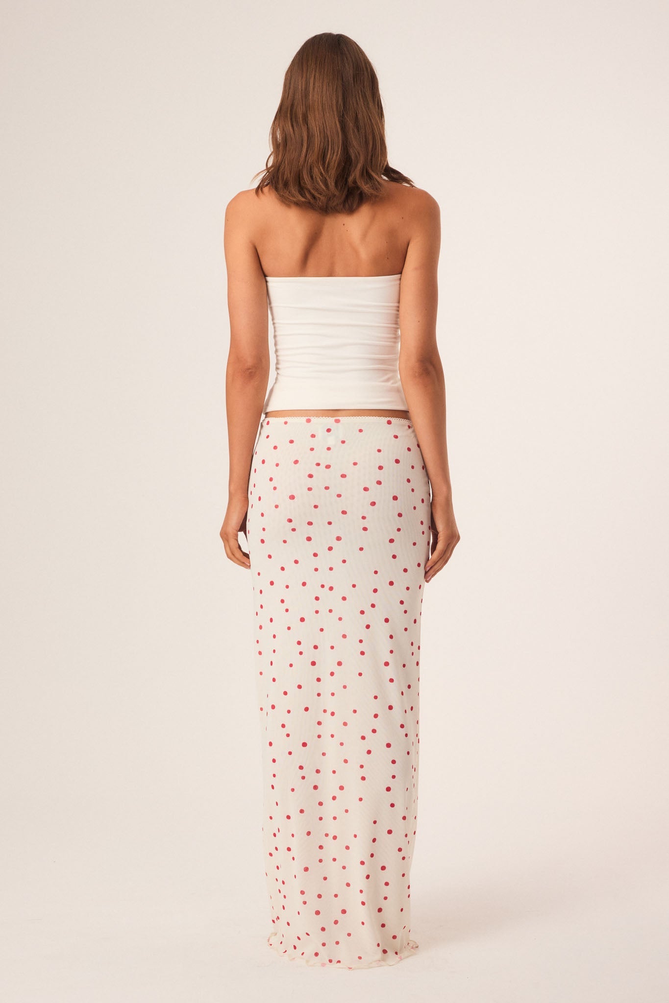 SNDYS SAVANNAH MAXI SKIRT (Vanilla Polka Dot)