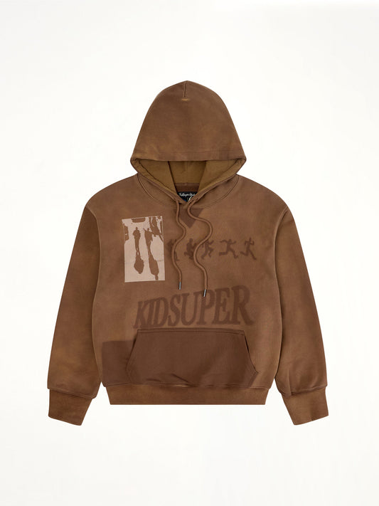 KIDSUPER Sun Faded Hoodie (Brown)