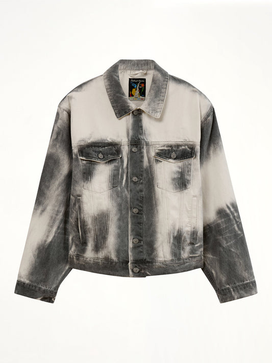 KID SUPER Washed Doves Denim Jacket (White)