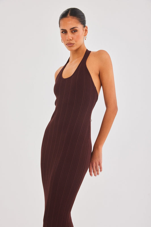 SNDYS LILA MAXI DRESS (Chocolate)