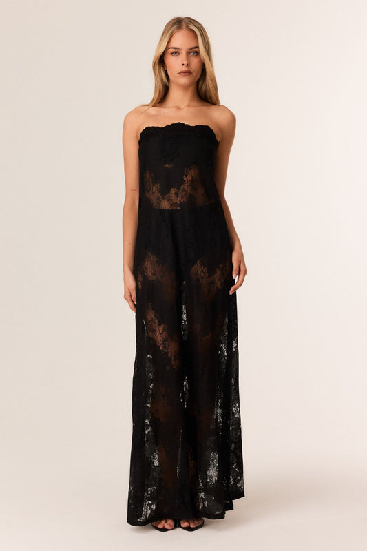 Image of Dresses. Productname: SNDYS ARTSA MAXI DRESS in Black colour by brand - SNDYS