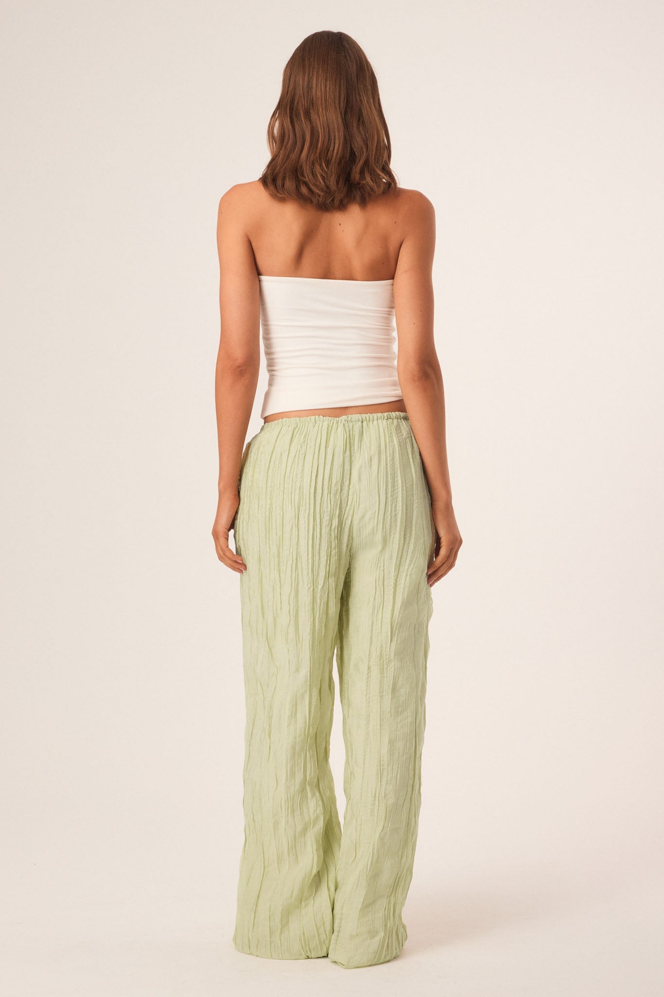 SNDYS BRANDI CRINKLE PANTS (Matcha)