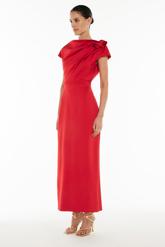 Grand Illusion Maxi Gown (Red)