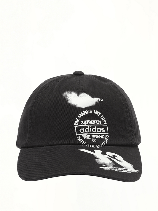 Image of Hats. Productname: Y-3 Graphic Cap in Black colour by brand - Y-3