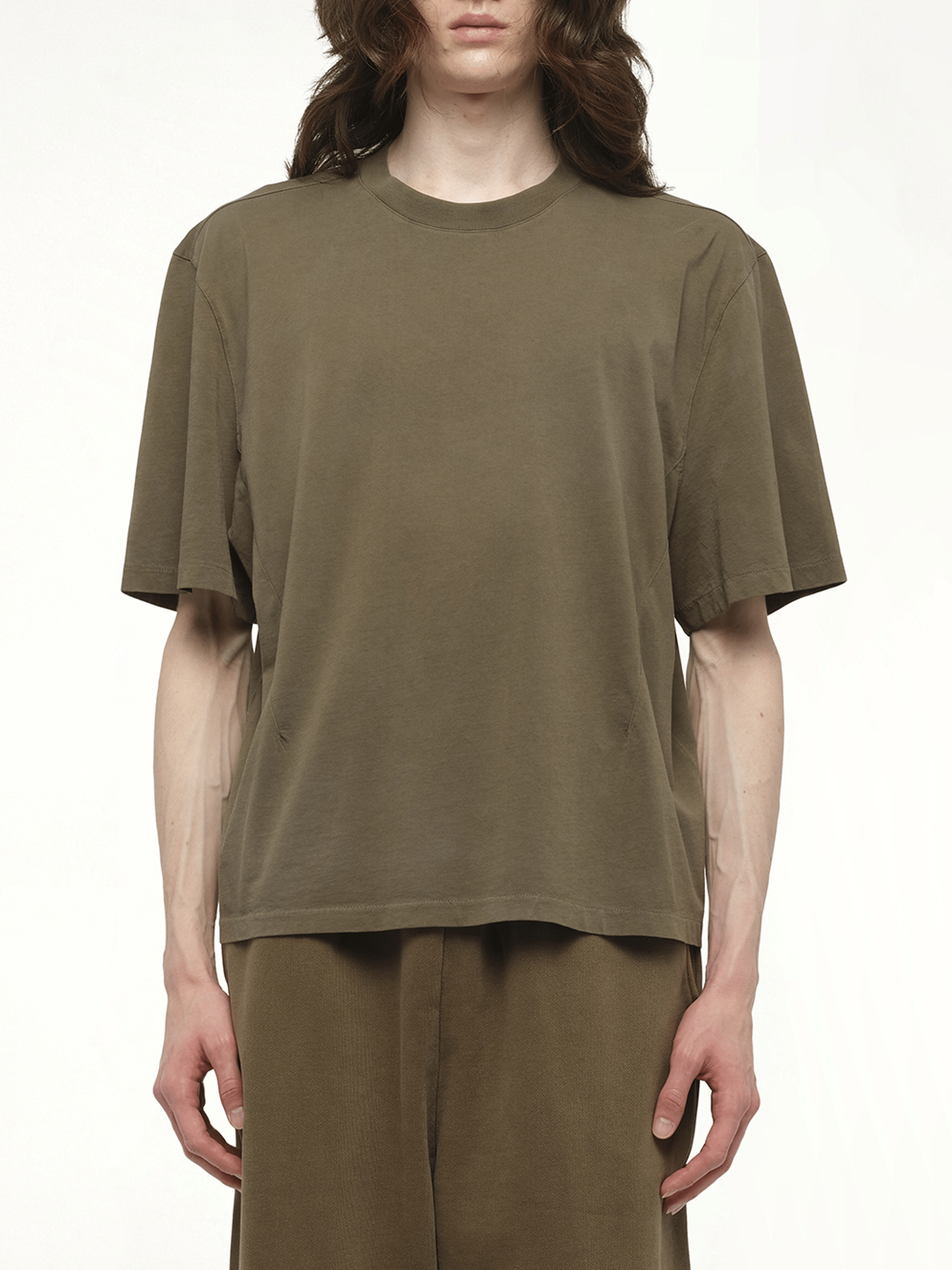 Image of T-Shirts. Product name - Dart T-Shirt in Brown colour by brand - ENTIRE STUDIOS