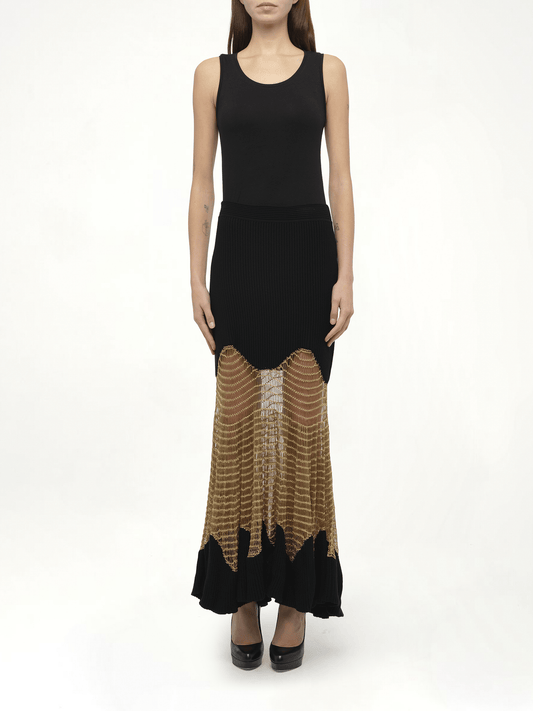 ALEXANDER MCQUEEN Amq - Wool Skirt (Black)