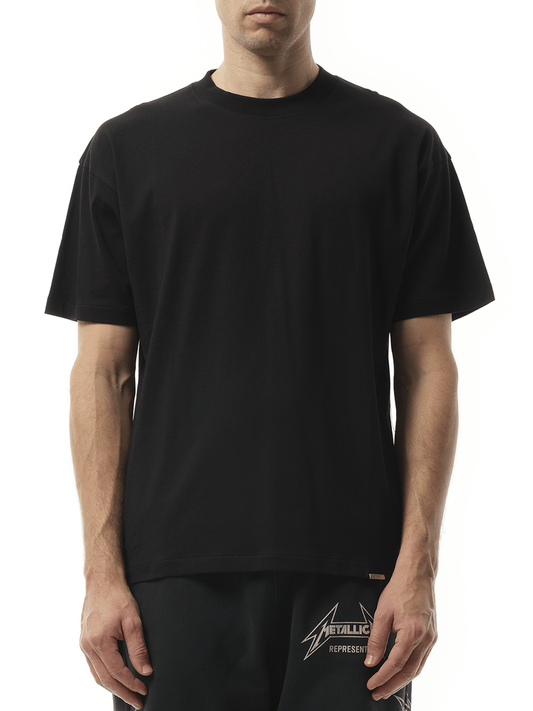 Image of T-Shirts. Productname: Initial Oversized T-Shirt in Black colour by brand - REPRESENT