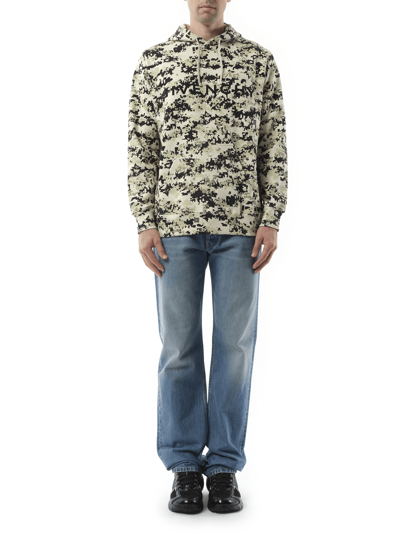 GIVENCHY Camo All Over Hoodie (Beige)