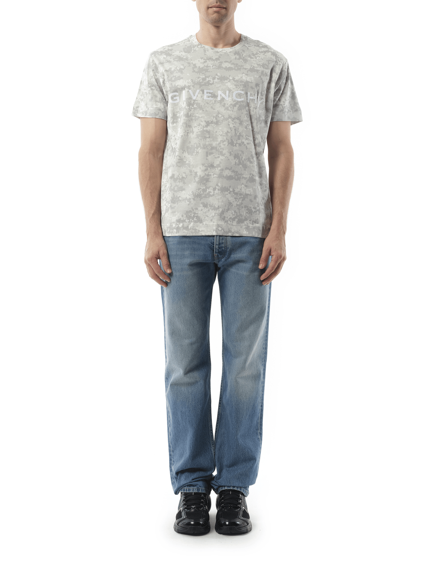 GIVENCHY Camo All Over T-Shirt (Grey)