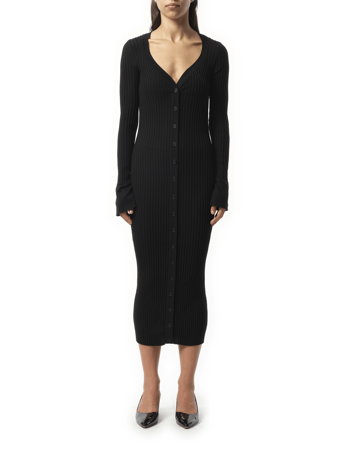 GIVENCHY Long Knit Dress (Black)