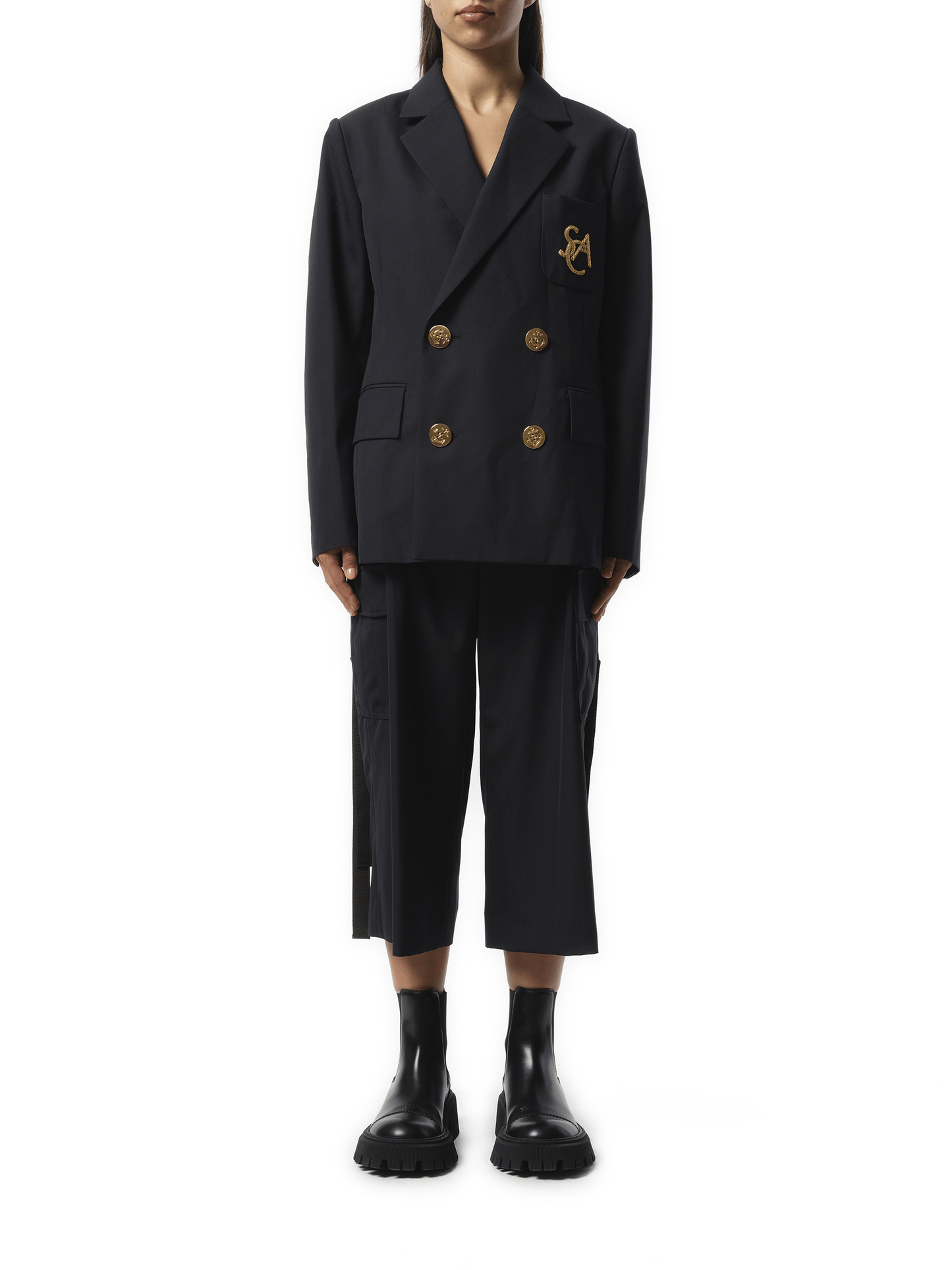 SACAI Emblem Suiting Jacket (Navy)