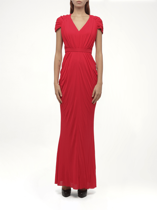 Image of Dresses. Productname: Dress in Red colour by brand - ALEXANDER MCQUEEN