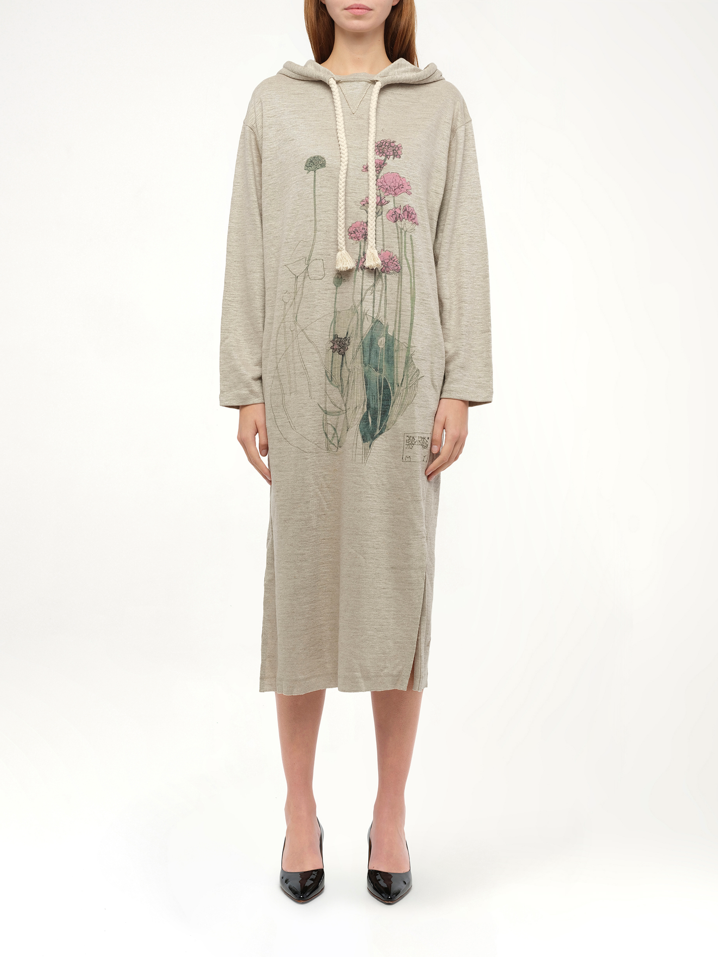 LOEWE Hoodie Botanical Dress (Beige)