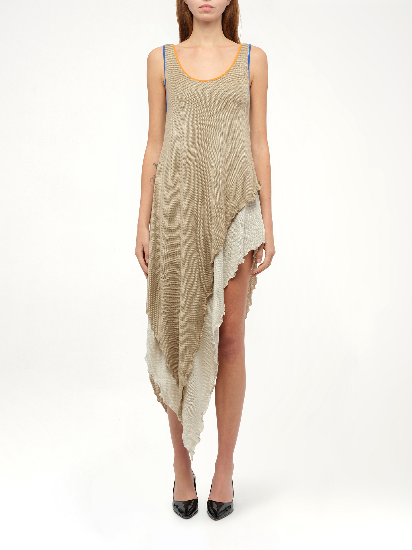 LOEWE Tank Top Knit Dress (Brown)