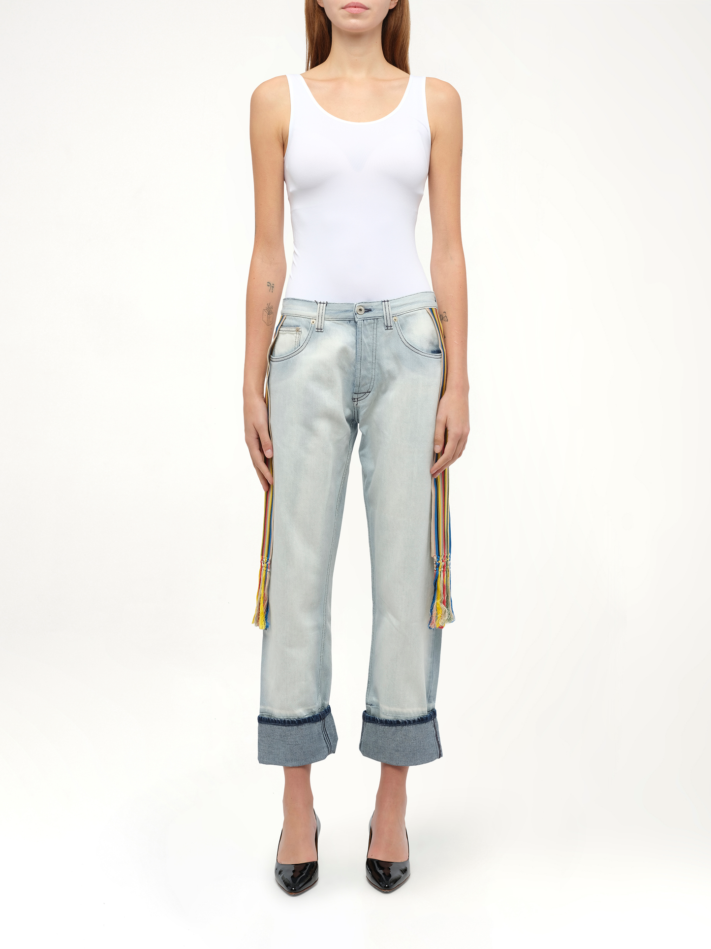 LOEWE Stripe Bands Jeans (Blue)