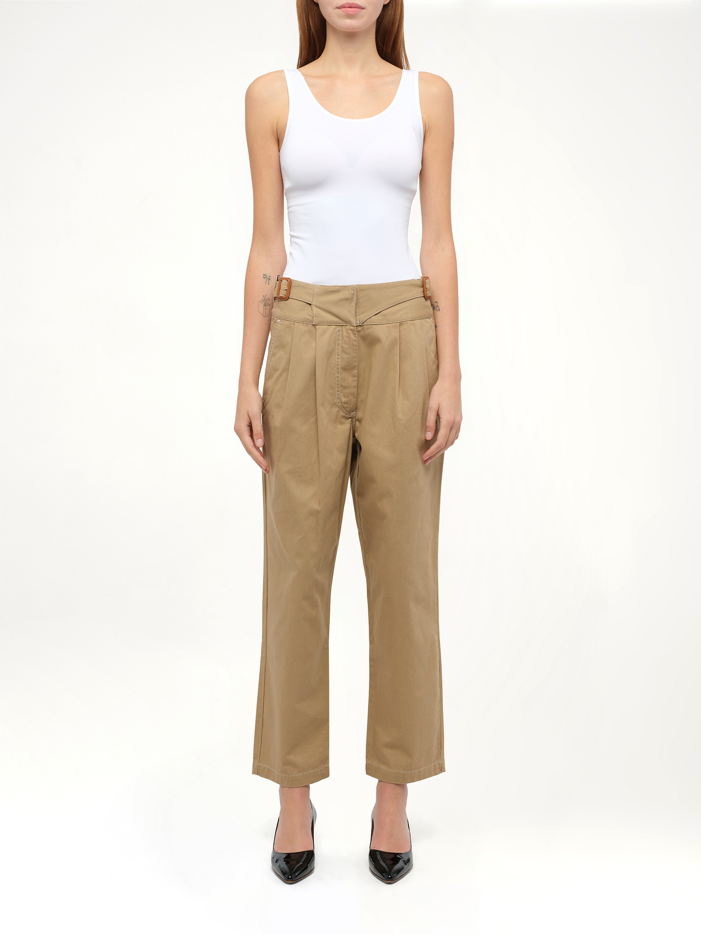 LOEWE Chino Trousers (Beige)