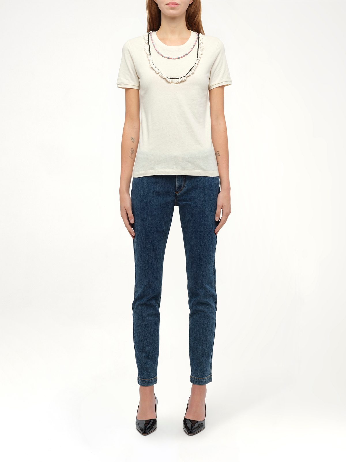 Loewe x Paula T-Shirt Necklaces (White)