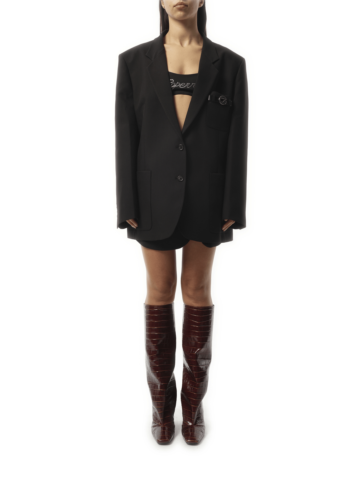 COPERNI Belted Pocket Tailored Jacket (Black)