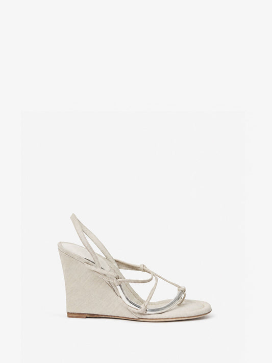 Image of Boots. Product name - Molten Wedge in Natural colour by brand - CHRISTOPHER ESBER
