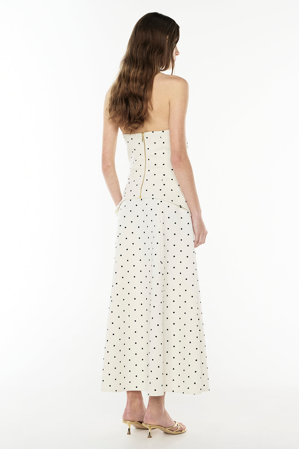 Dot Dot Dash Skirt (Ivory/Black)